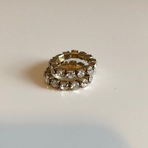 Elastic Rhinestone Rings